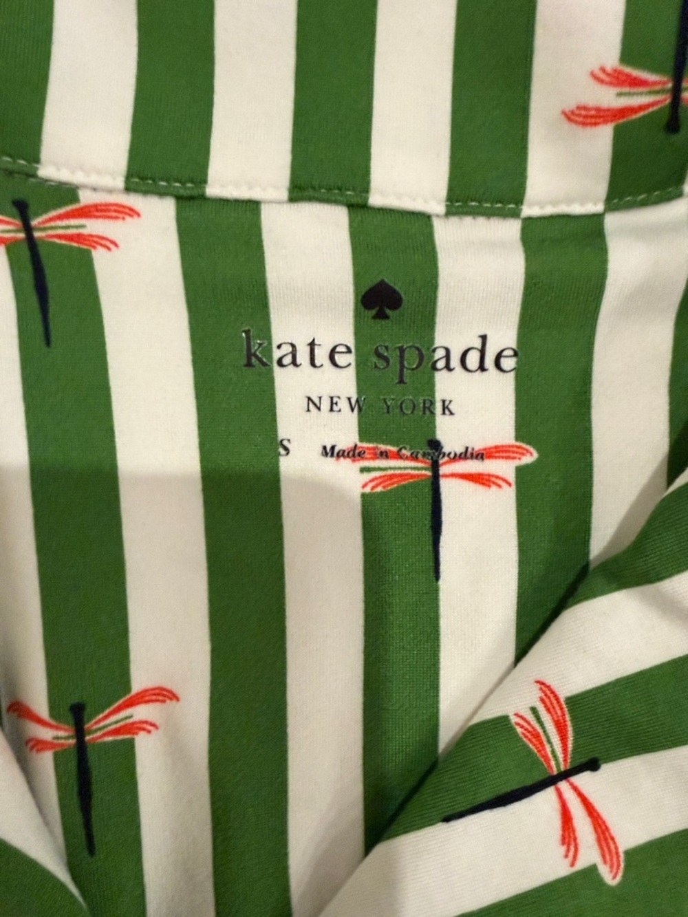 kate spade Green, White & Pink Striped Short-Sleeve Pajama Gift Set - Picture 4 of 8